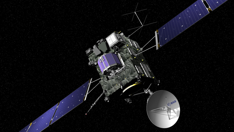 La nave Rosetta. Imagen: ESA
